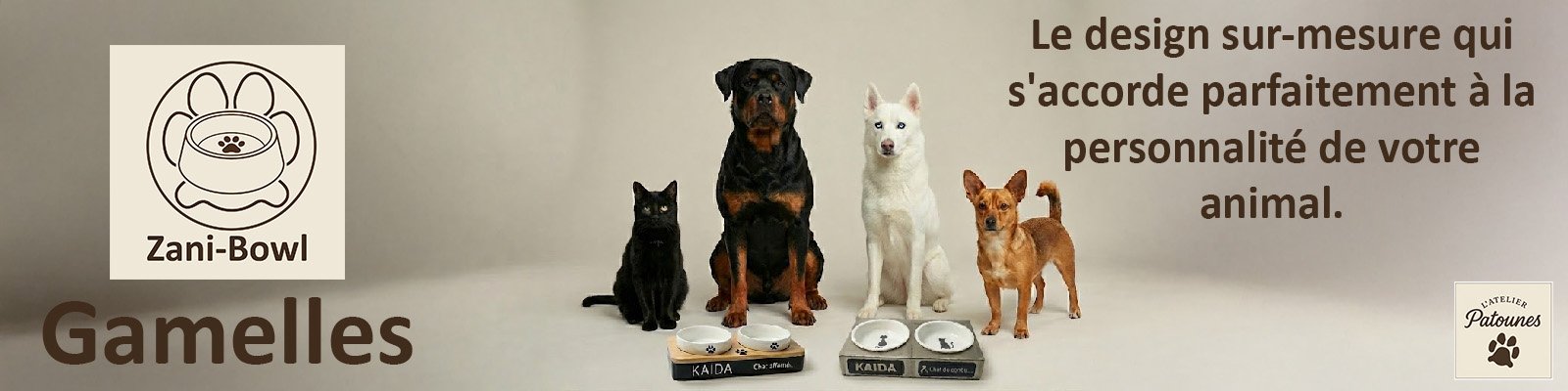 Accessoires et figurines animaux personnalisés