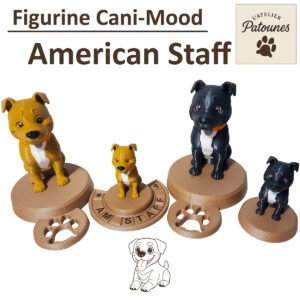 Figurine American Staff personnalisée