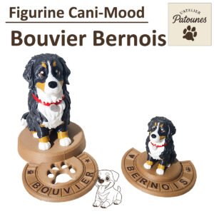 Figurine Bouvier Bernois personnalisée