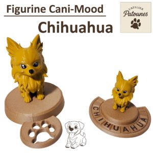 Figurine chihuahua personnalisée