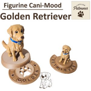 Figurine Golden Retriever personnalisée