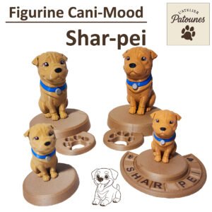 Figurine Shar Pei personnalisée