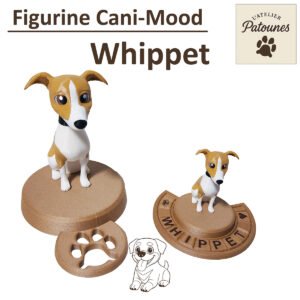 Figurine whippet personnalisée